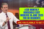£128 Monthly Household Cost Increase in June 2025