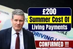 £200 Summer Cost Of Living Payments