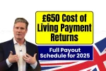 £650 Cost of Living Payment 2025