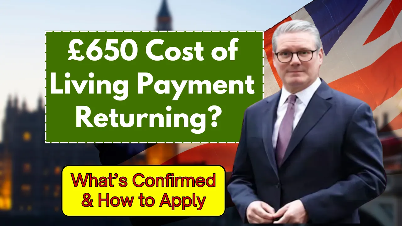 £650 Cost of Living Payment Returning?