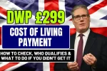 DWP £299 Cost of Living Payment