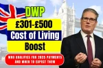 DWP £301–£500 Cost of Living Boost