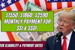 Monthly Payment for SSI & SSDI