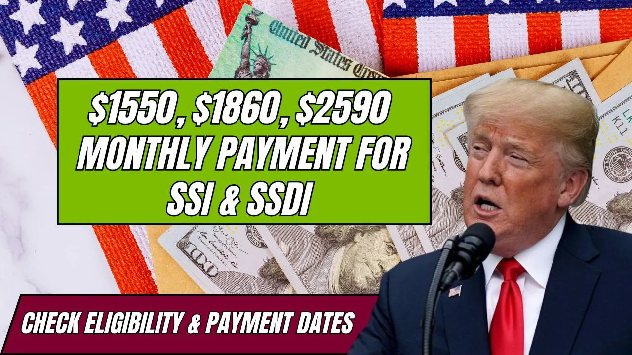Monthly Payment for SSI & SSDI