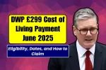 DWP £299 Cost of Living Payment June 2025