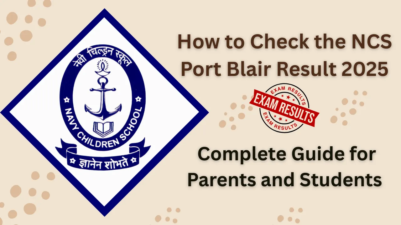 NCS Port Blair Result 2025