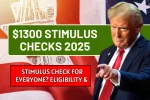 $1300 Stimulus Checks 2025