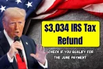$3034 IRS Tax Refund