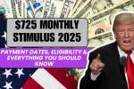 $725 Monthly Stimulus 2025