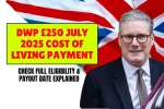 DWP £250 July 2025 payment