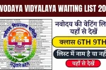 Navodaya Vidyalaya Waiting List